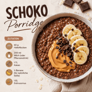 Schoko Porridge Rezept