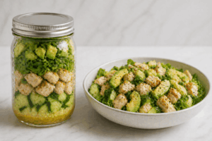 Meal Prep: Low Carb Chicken Salat