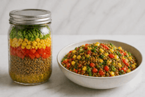 Meal Prep: Veganer Linsen Salat