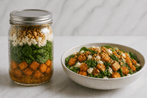 Meal Prep: Süßkartoffel Feta Bowl