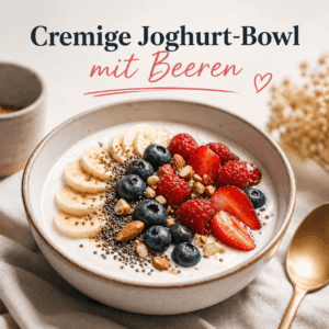 Cremige Joghurt-Bowl mit Beeren