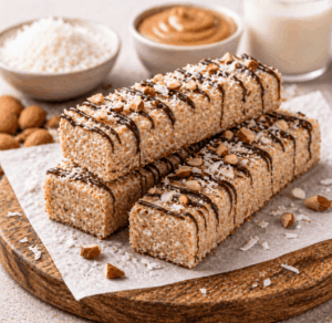 Kokos-Mandel Proteinriegel