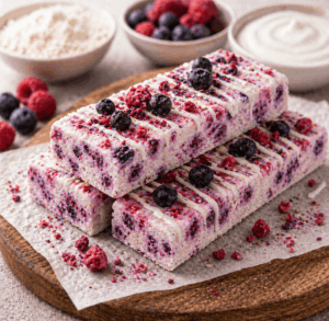 Beeren Joghurt Proteinriegel