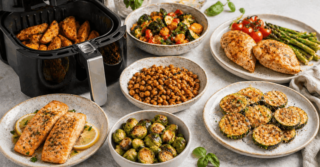gesunde Rezepte aus der Heißluftfritteuse