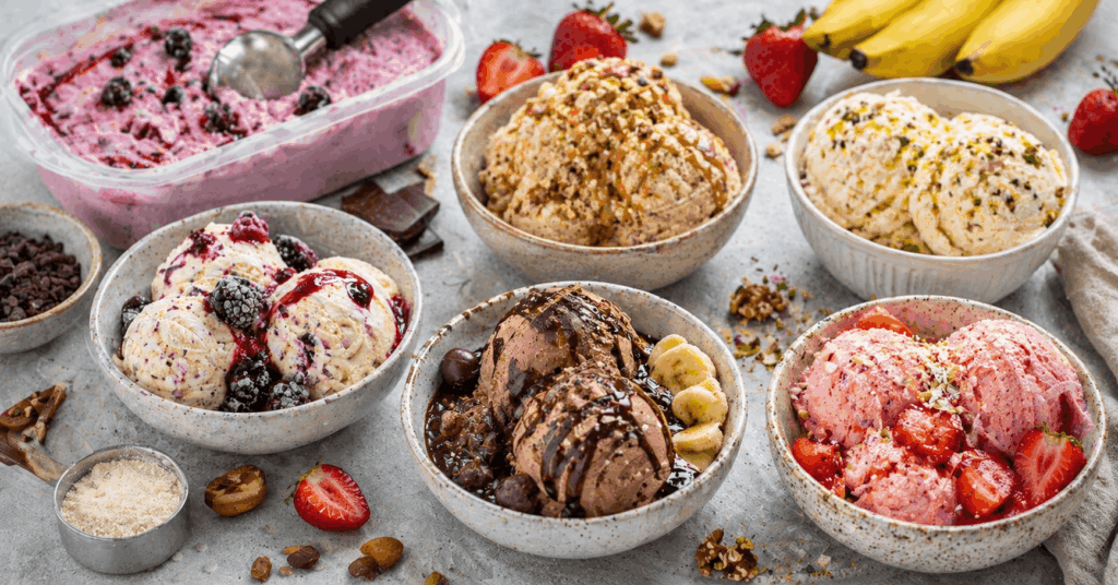 Zuckerfreies Protein-Eis zum Abnehmen