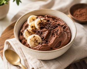 Schoko-Bananen Protein-Eis zum Abnehmen