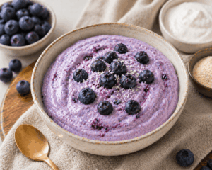 Heidelbeer-Joghurt Protein-Eis zum Abnehmen