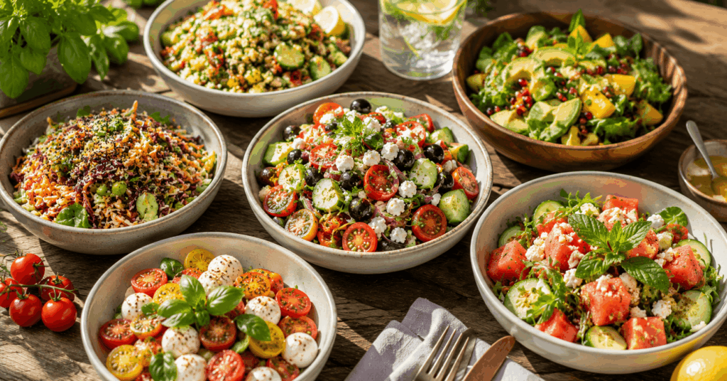 Mediterraner Nudelsalat