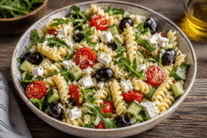 Mediterraner Nudelsalat