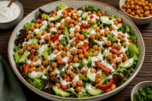 Crunchy Kichererbsen Salat
