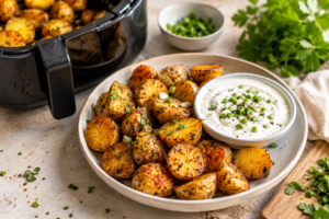 Airfryer Kartoffeln mit Kräuterquark