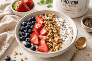 Protein Joghurt Bowl mit Beeren