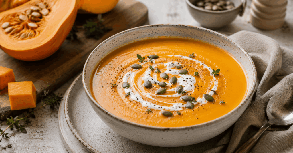 High Protein Kürbissuppe