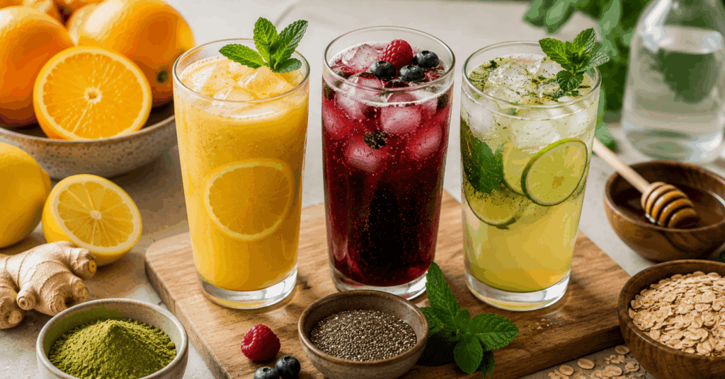 Selbstgemachte Energy Drinks
